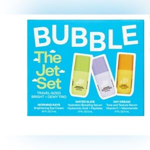 Bubble |The Jet Set Travel-Sized Bright Dewy Trio Morning Rays Water Dream BOX 3